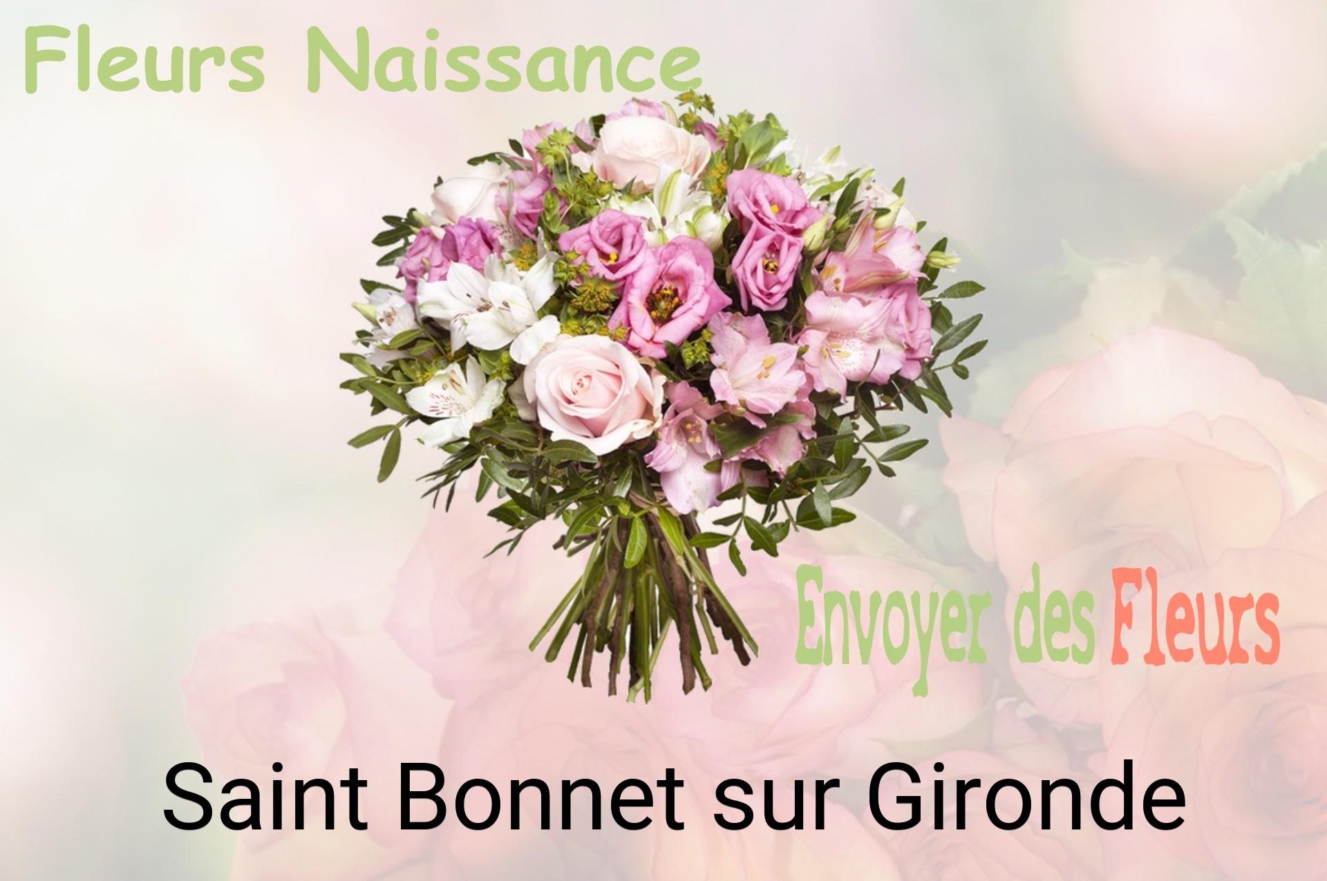 Bouquet de fleurs de naissance livré à Saint-Bonnet-sur-Gironde