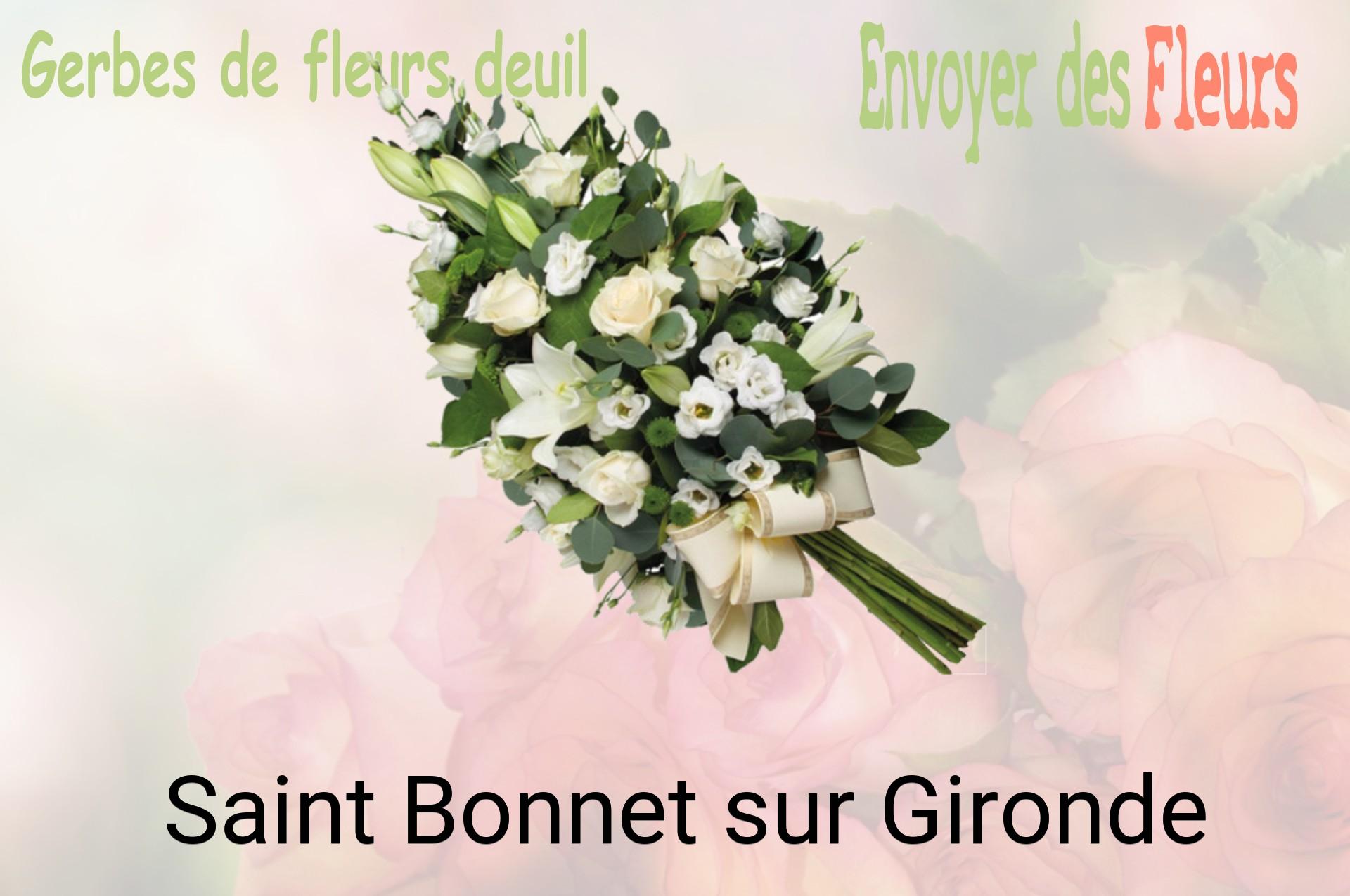 Gerbe de fleurs de deuil livrée à Saint-Bonnet-sur-Gironde